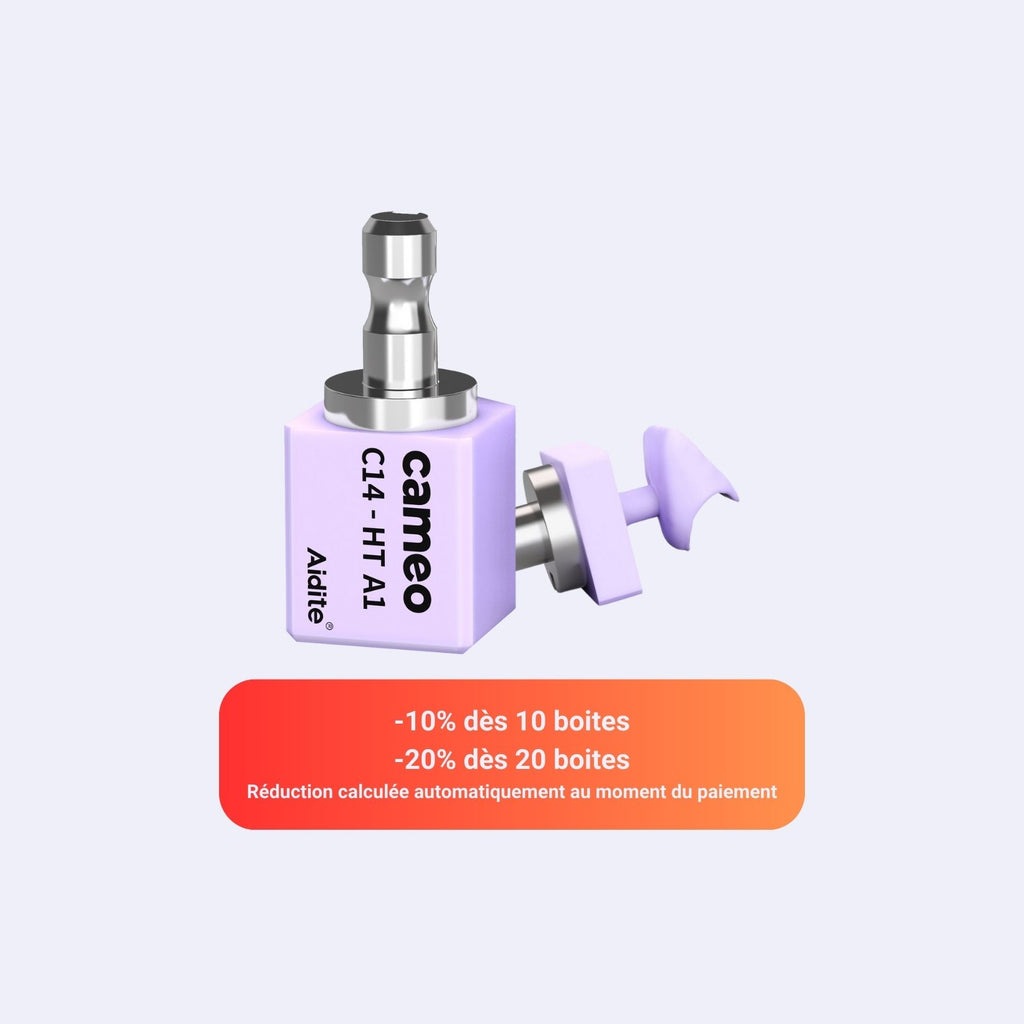 [PACK de 5] CAMEO Bloc en Disilicate de Lithium