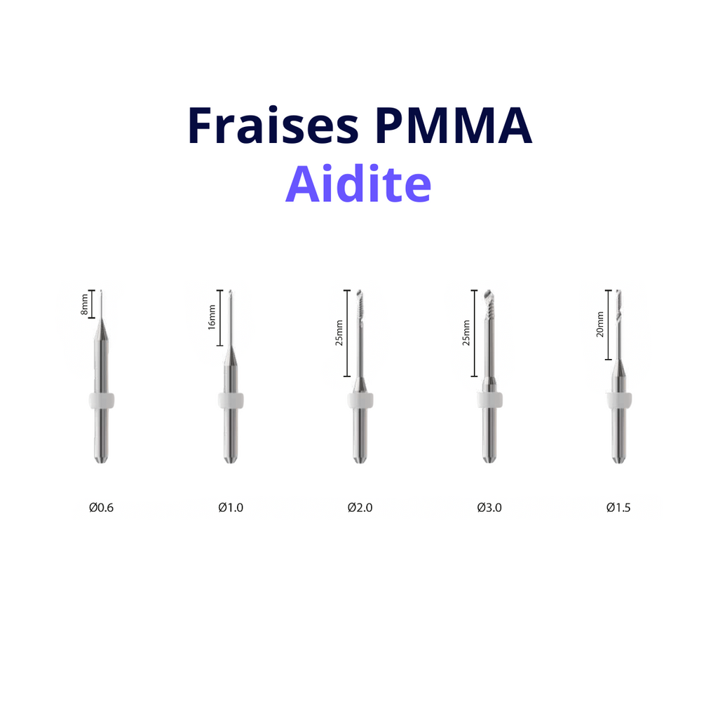 Fraises PMMA Aidite