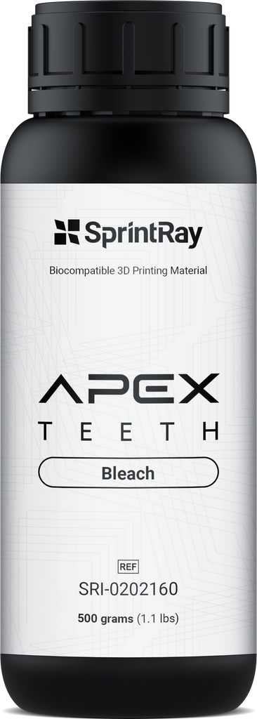 SprintRay Apex Teeth – Résine Dents Prothétiques 500g