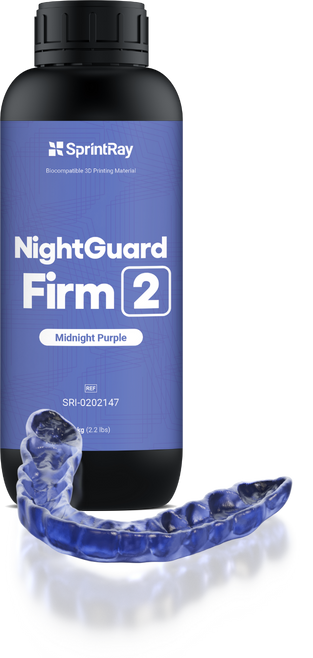 SprintRay Résine Gouttière NightGuard – Flexible / Rigide 1kg