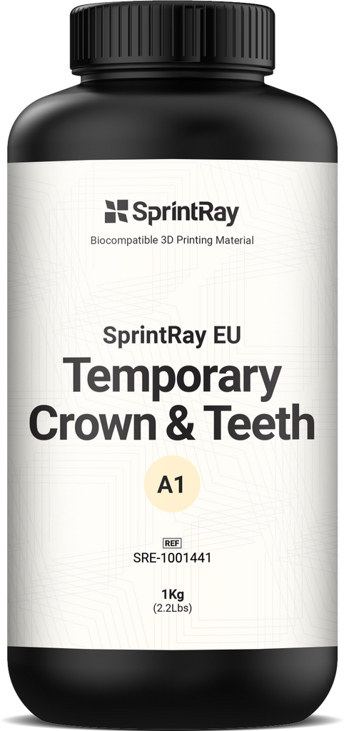 SprintRay Temporary Crown & Teeth – Résine Provisoire 1kg