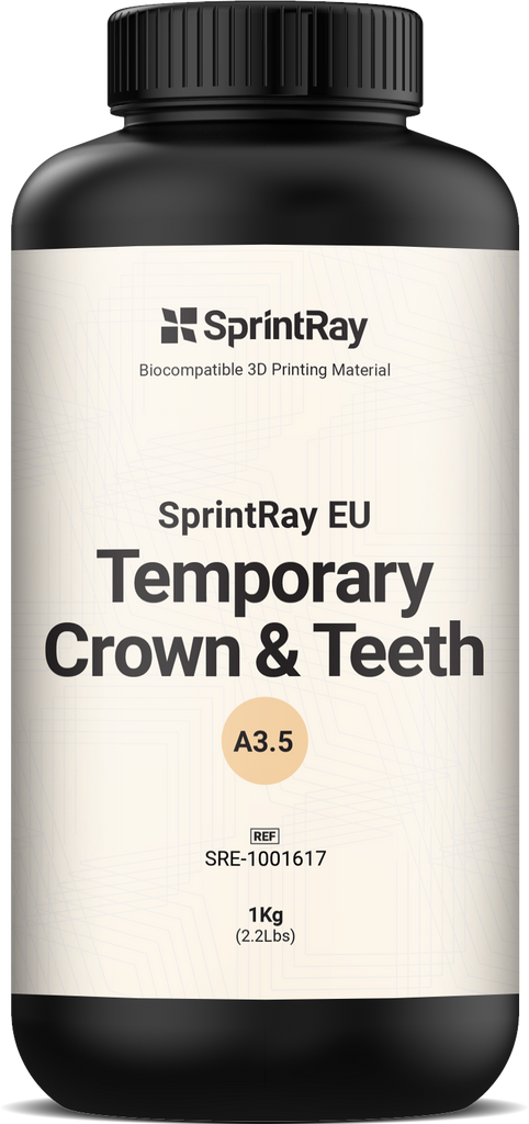 SprintRay Temporary Crown & Teeth – Résine Provisoire 1kg