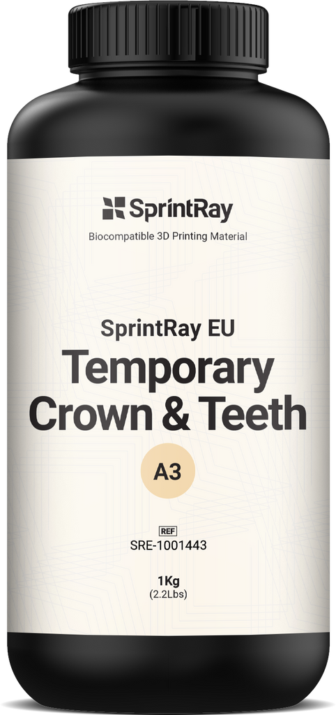 SprintRay Temporary Crown & Teeth – Résine Provisoire 1kg