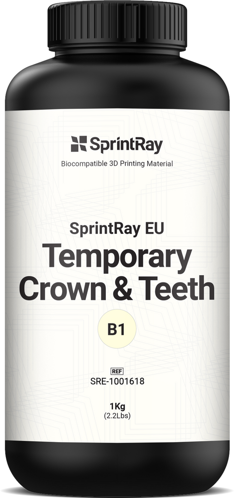 SprintRay Temporary Crown & Teeth – Résine Provisoire 1kg