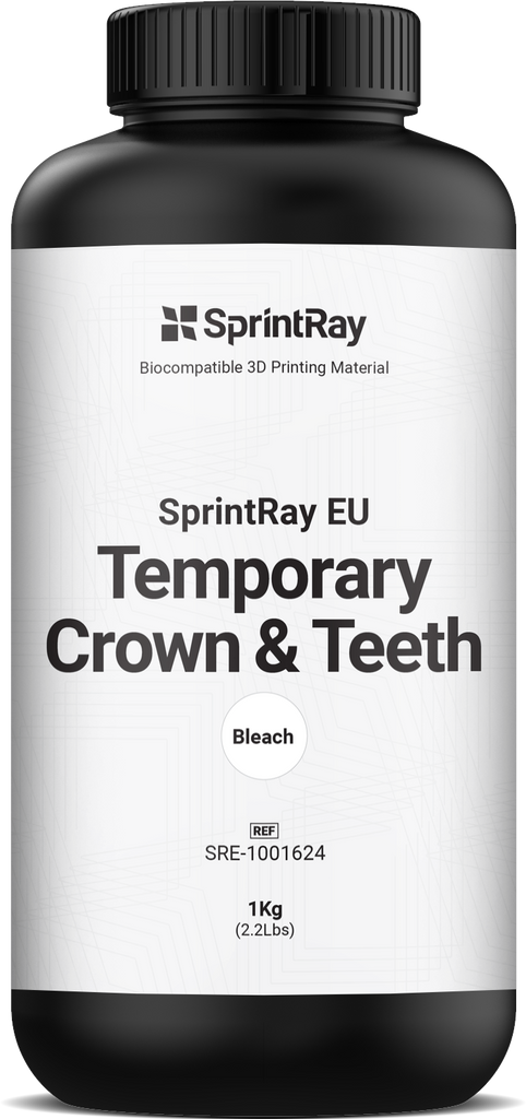 SprintRay Temporary Crown & Teeth – Résine Provisoire 1kg