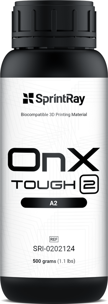 SprintRay OnX Tough 2 – Résine Nanocéramique Bridges & Dentures Hybrides 500g